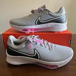 NIKE Air Zoom Infinity Tour Next% Golf Mens 12.5 Wolf Grey Pink Soft Spikes